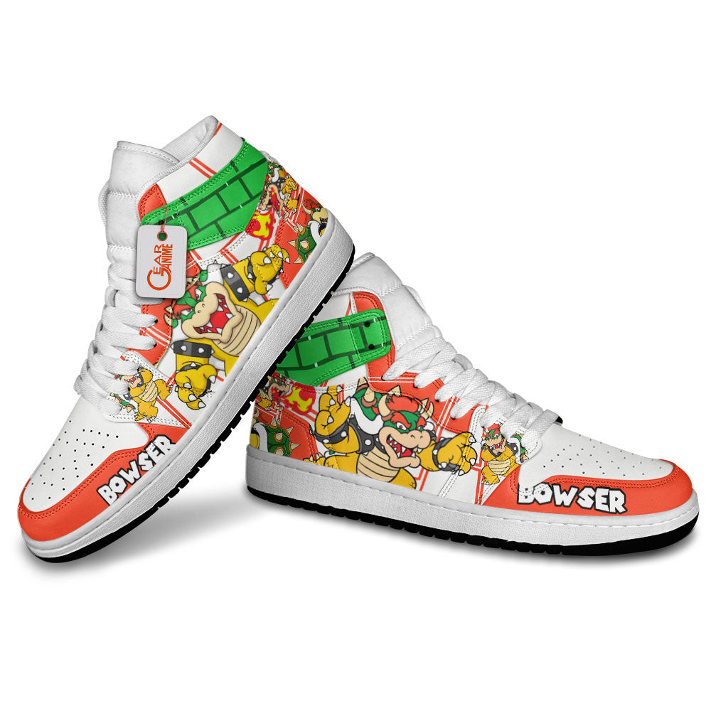 Bowser High-Top Sneakers Custom Super Mario Custom Shoes