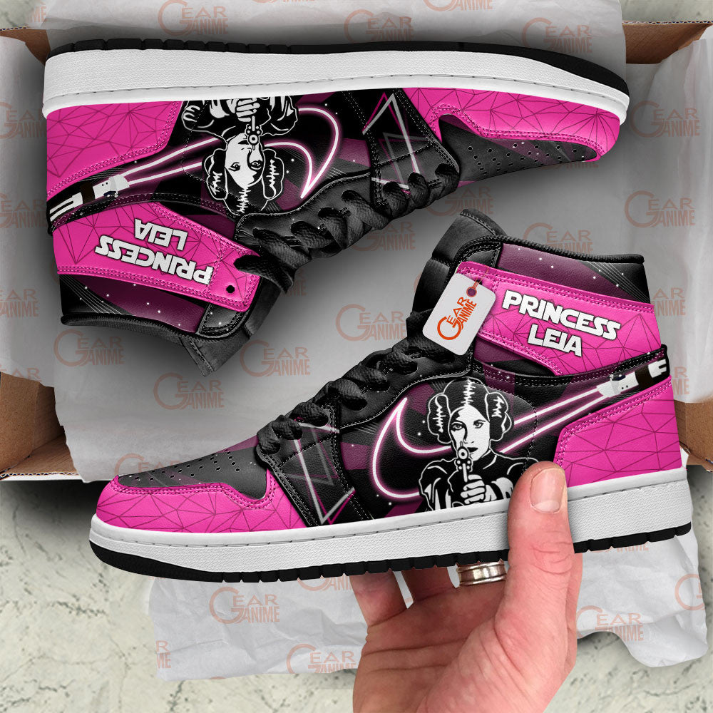 Princess Leia Custom Movie High-Top Sneakers