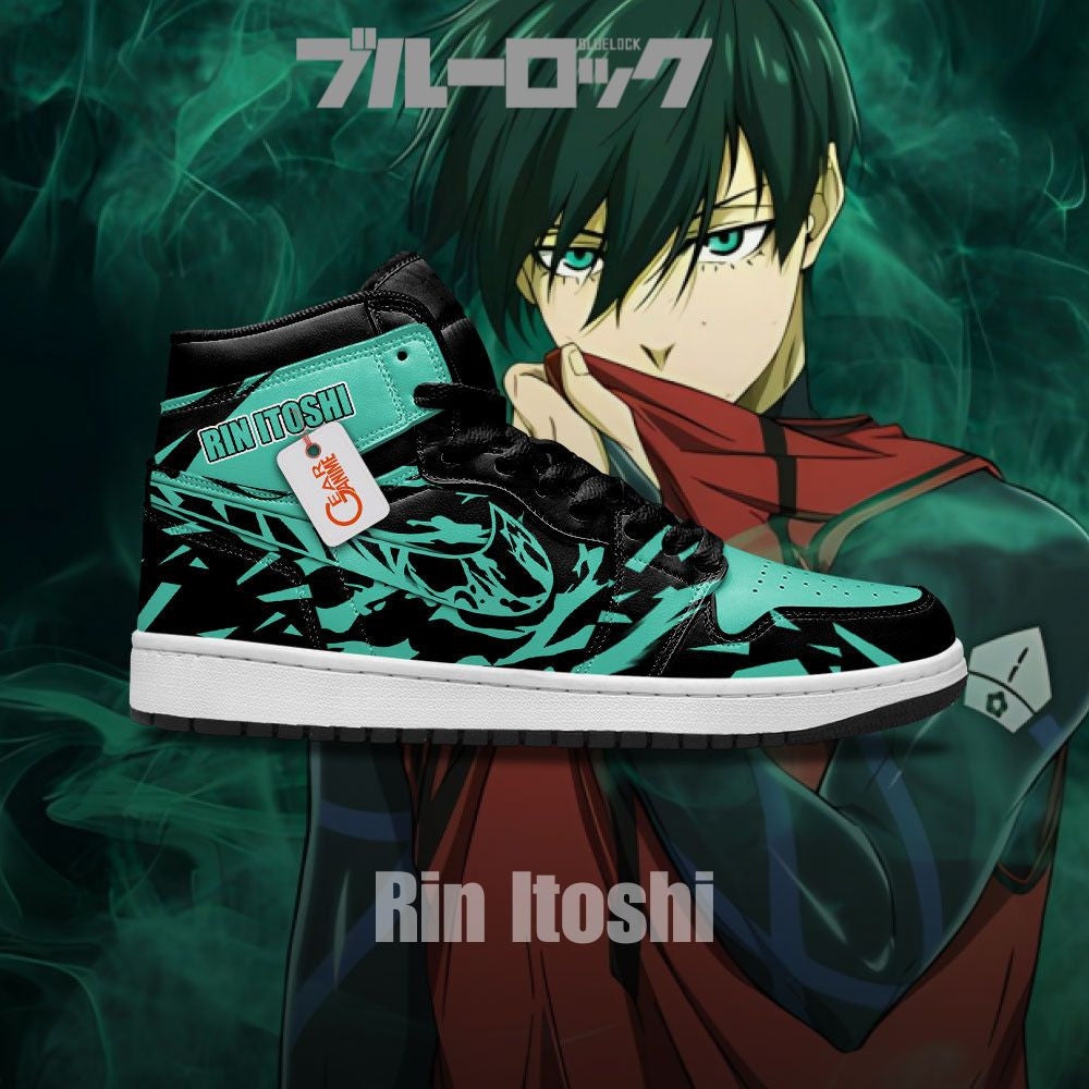 Rin Itoshi High-Top Sneakers Flow State Custom Name