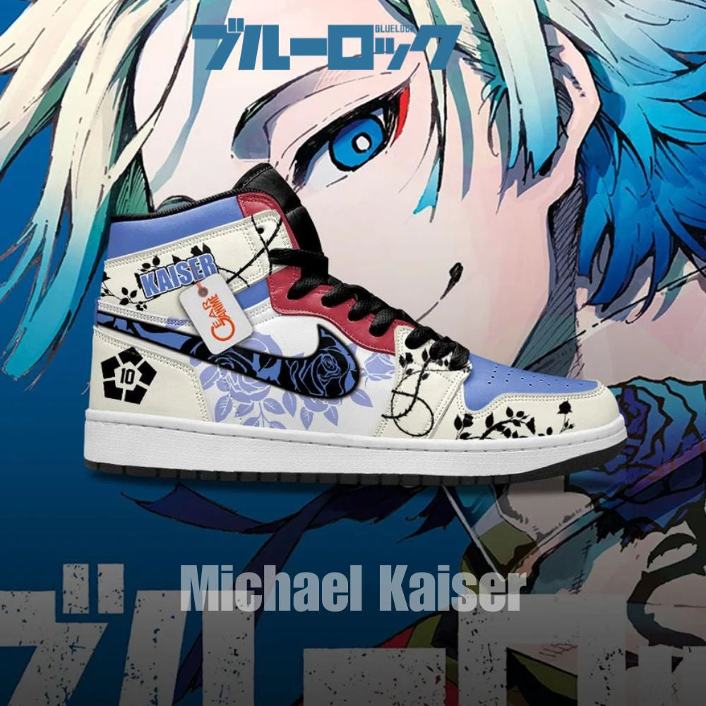 Michael Kaiser Blue Lock Personalized High-Top Sneakers