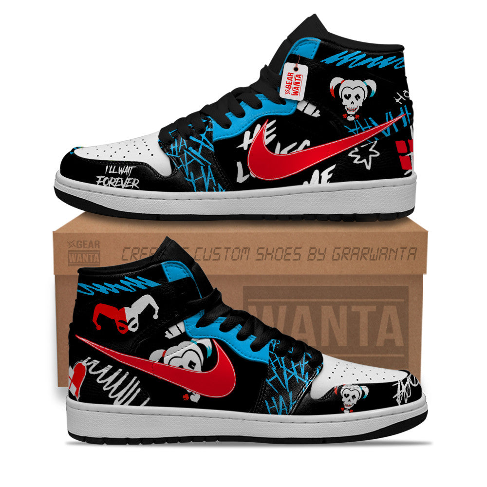 Harley Q Custom Custom Movie High-Top Sneakers