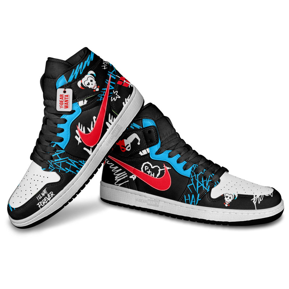 Harley Q Custom Custom Movie High-Top Sneakers