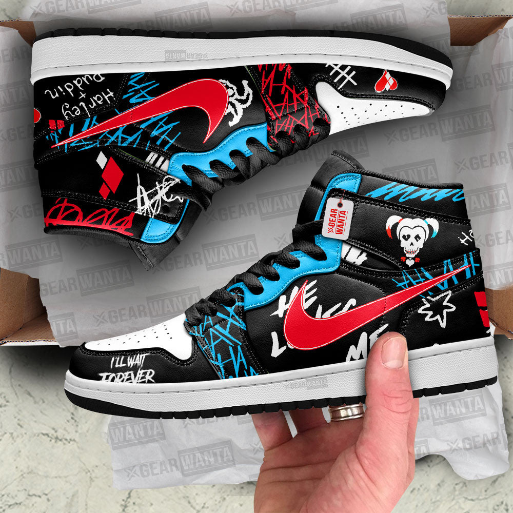 Harley Q Custom Custom Movie High-Top Sneakers
