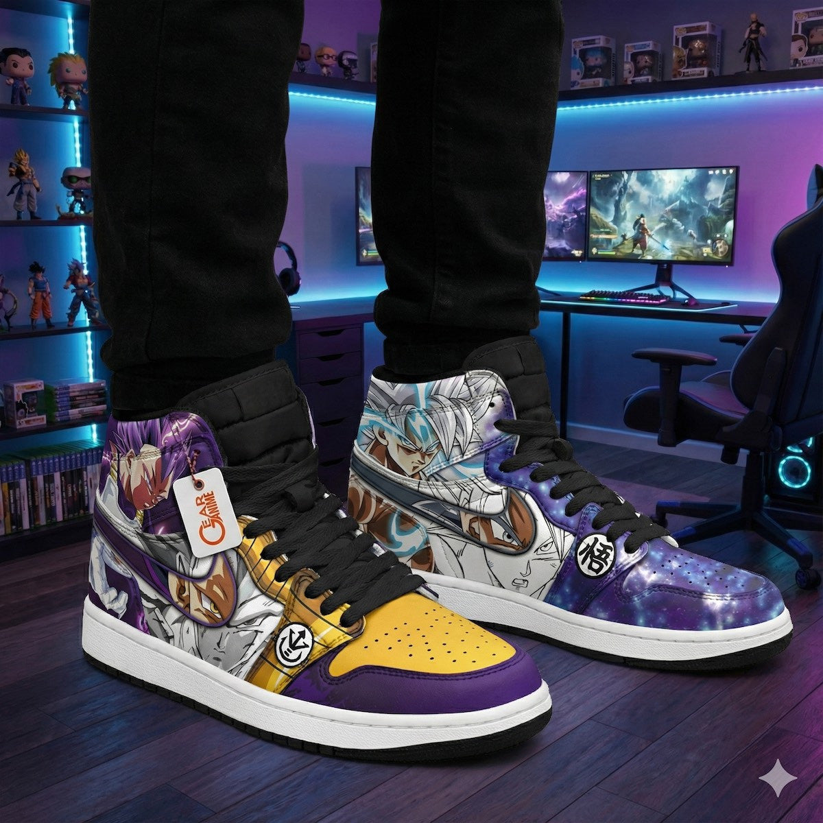 Goku and Vegeta High-Top Sneakers Ultra