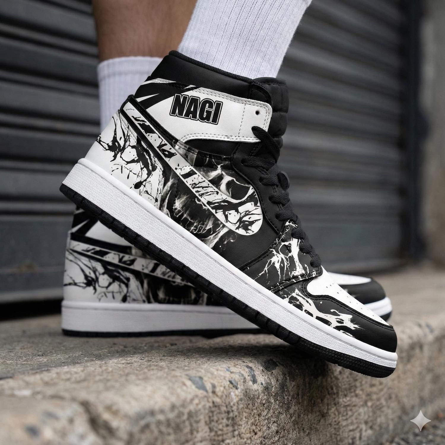 Seishiro Nagi Blue Lock Personalized High-Top Sneakers