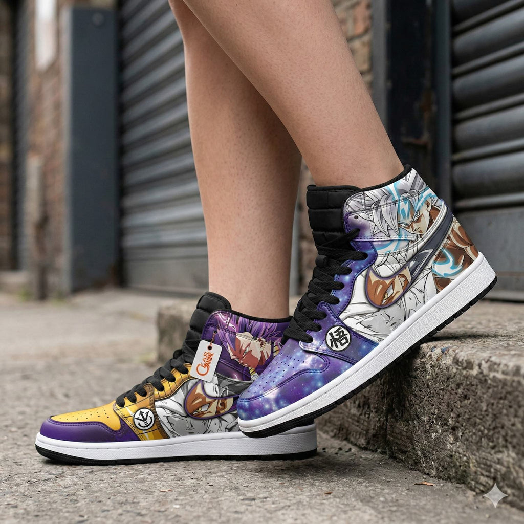 Goku and Vegeta High-Top Sneakers Ultra