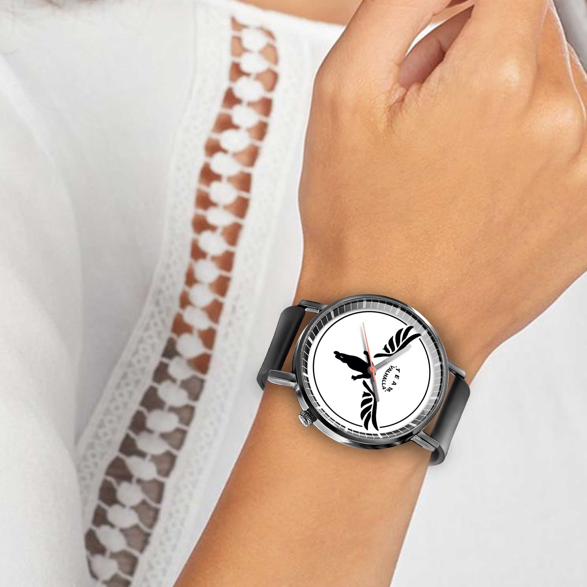 Valhalla Leather Band Wrist Watch