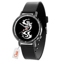 Black Dragon Leather Band Wrist Watch