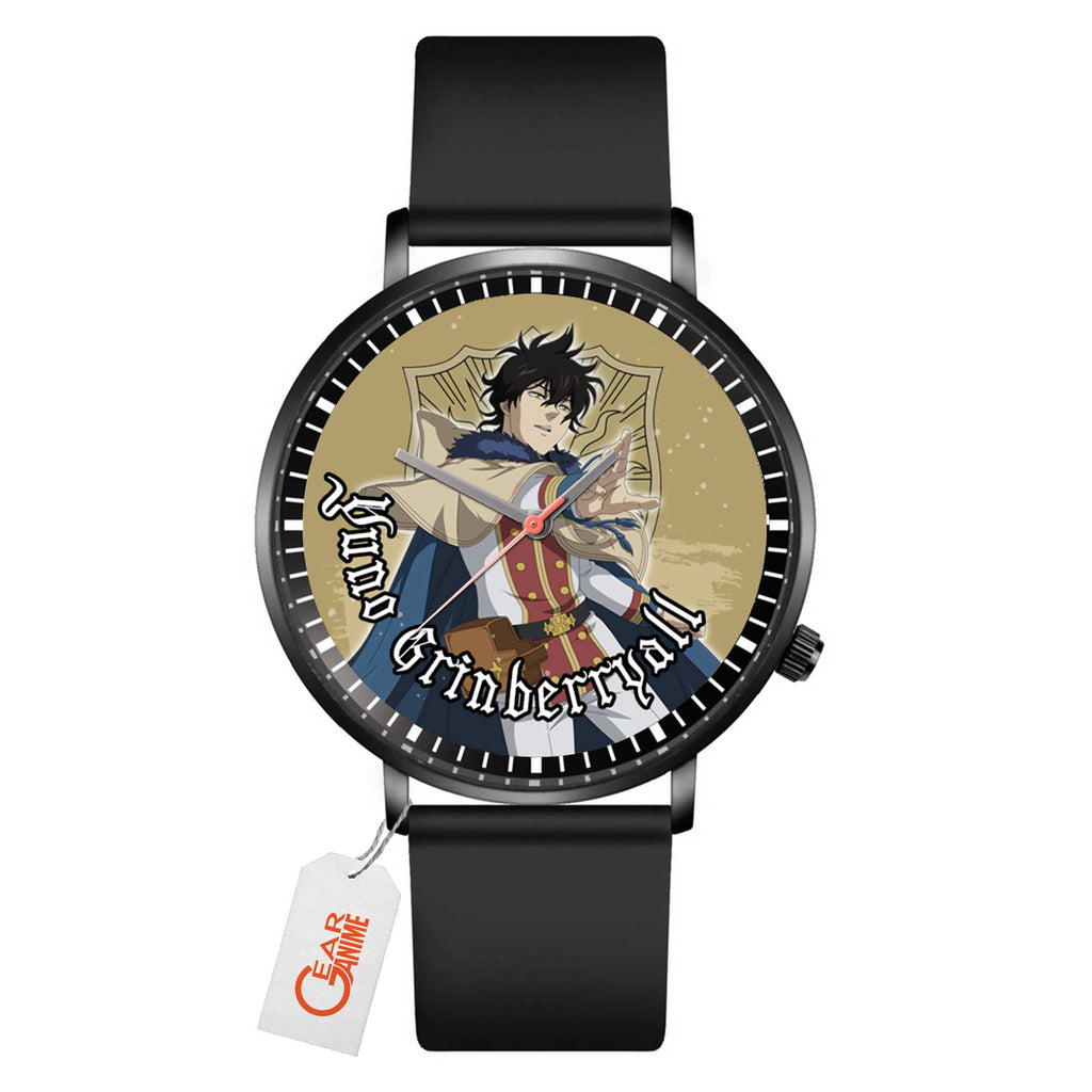 Yuno Grinberryall Leather Band Wrist Watch