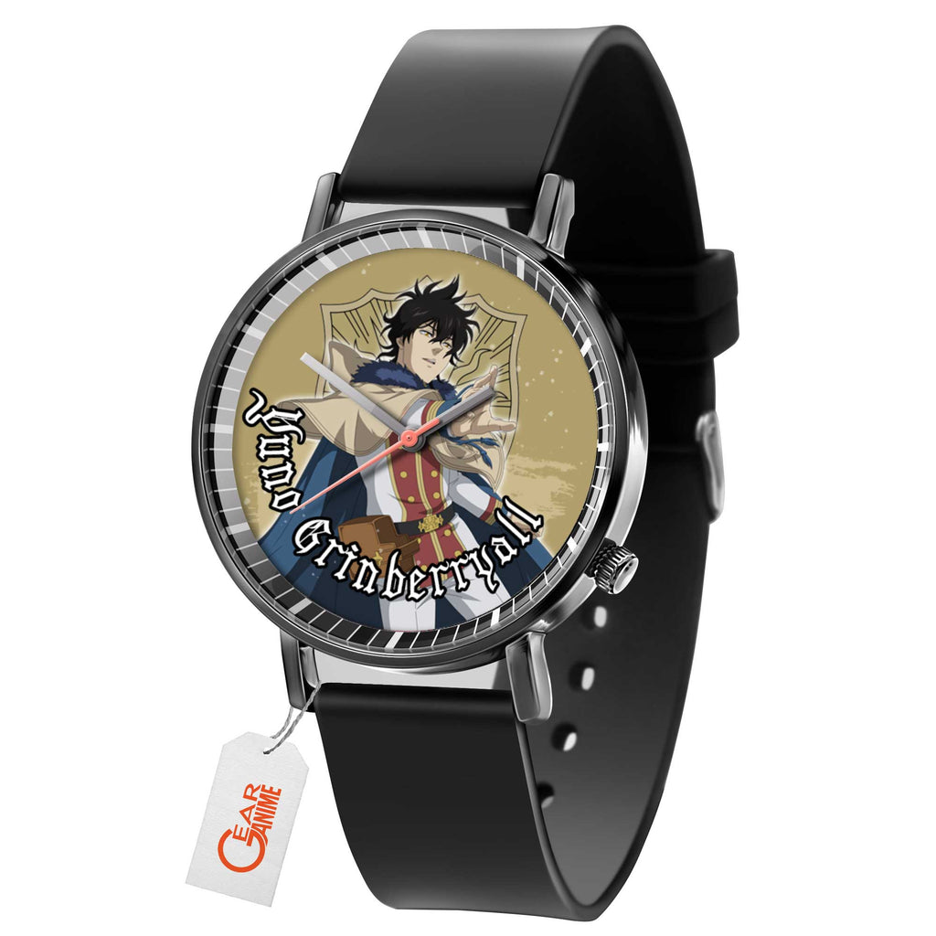 Yuno Grinberryall Leather Band Wrist Watch