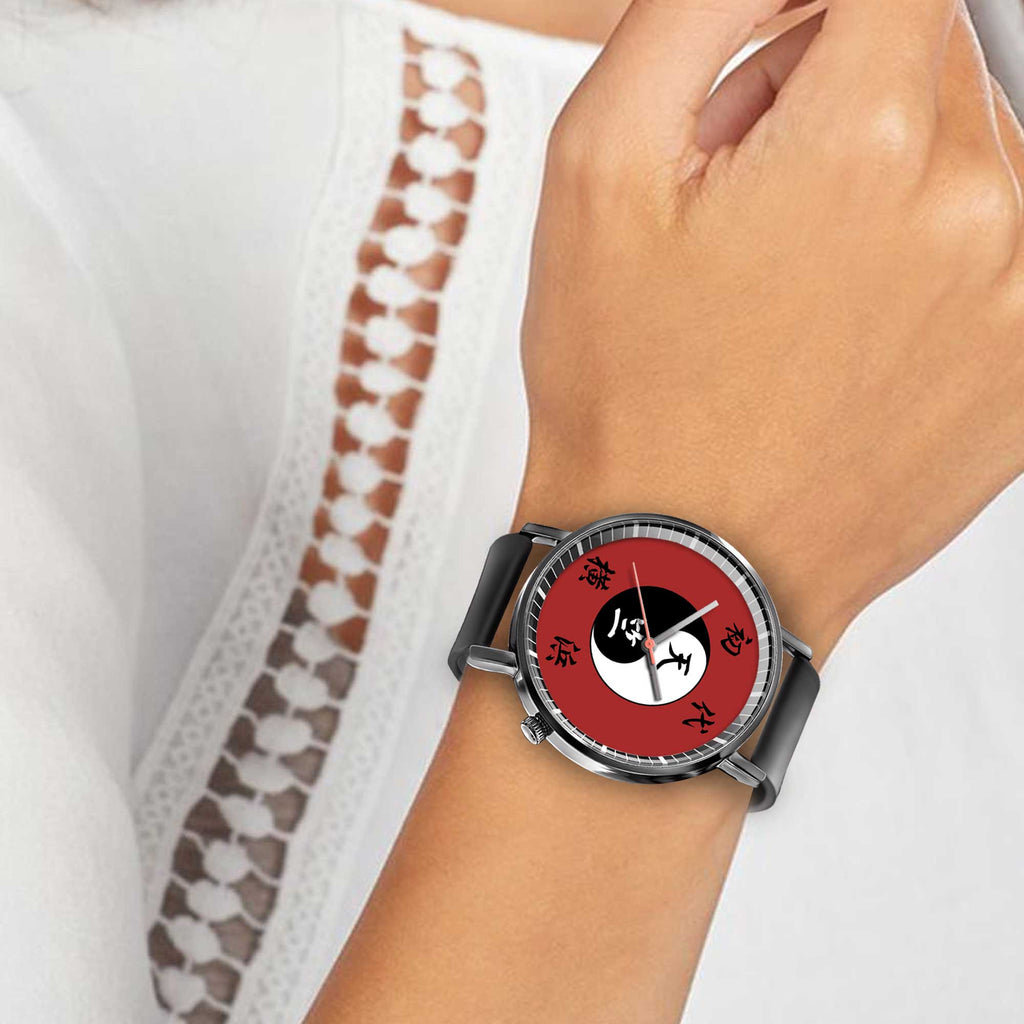 Tenjiku Leather Band Wrist Watch