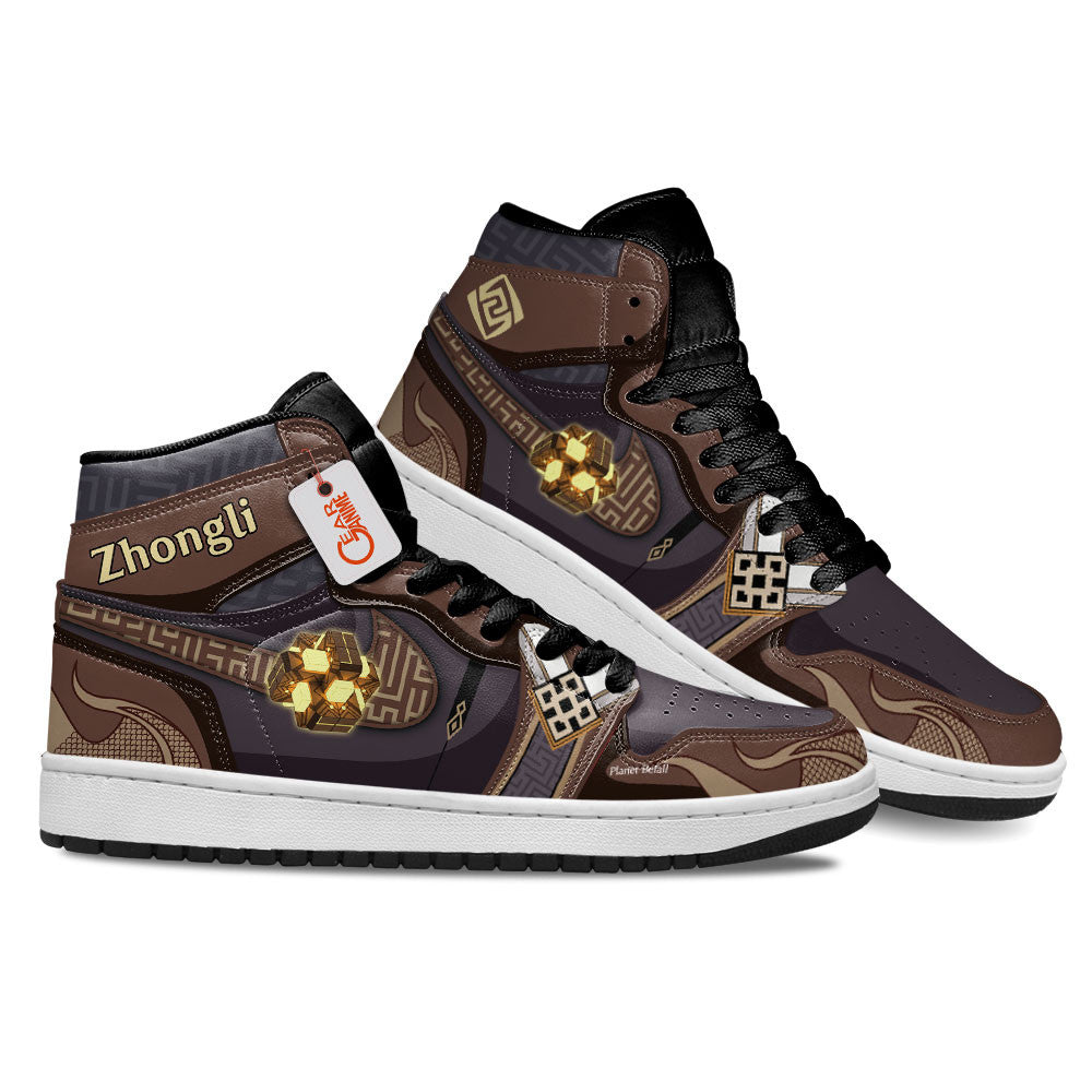 Zhongli High-Top Sneakers Custom Genshin Impact Shoes