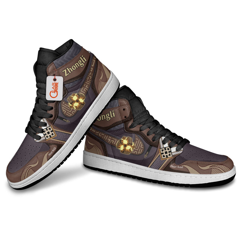 Zhongli High-Top Sneakers Custom Genshin Impact Shoes