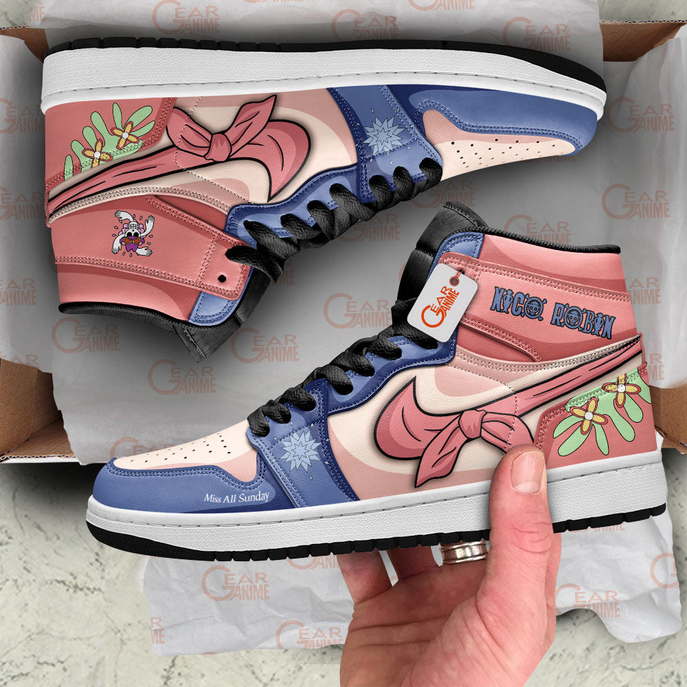 Nico Robin Custom High-Top Sneakers - Personalized Name