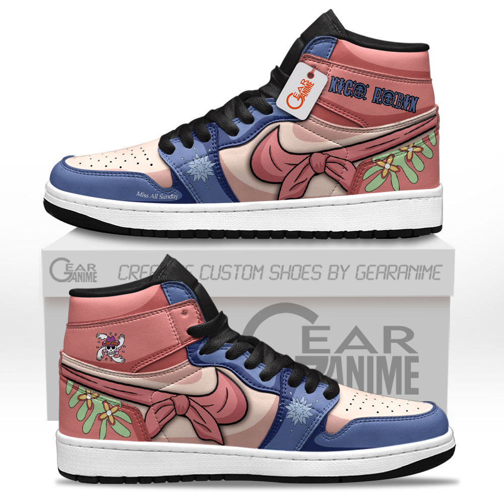 Nico Robin Custom High-Top Sneakers - Personalized Name