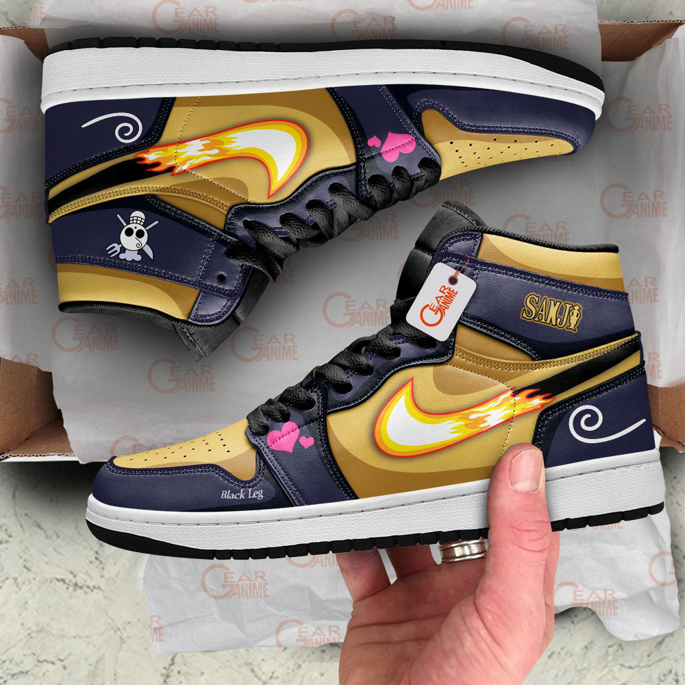 Vinsmoke Sanji Custom High-Top Sneakers - Personalized Name