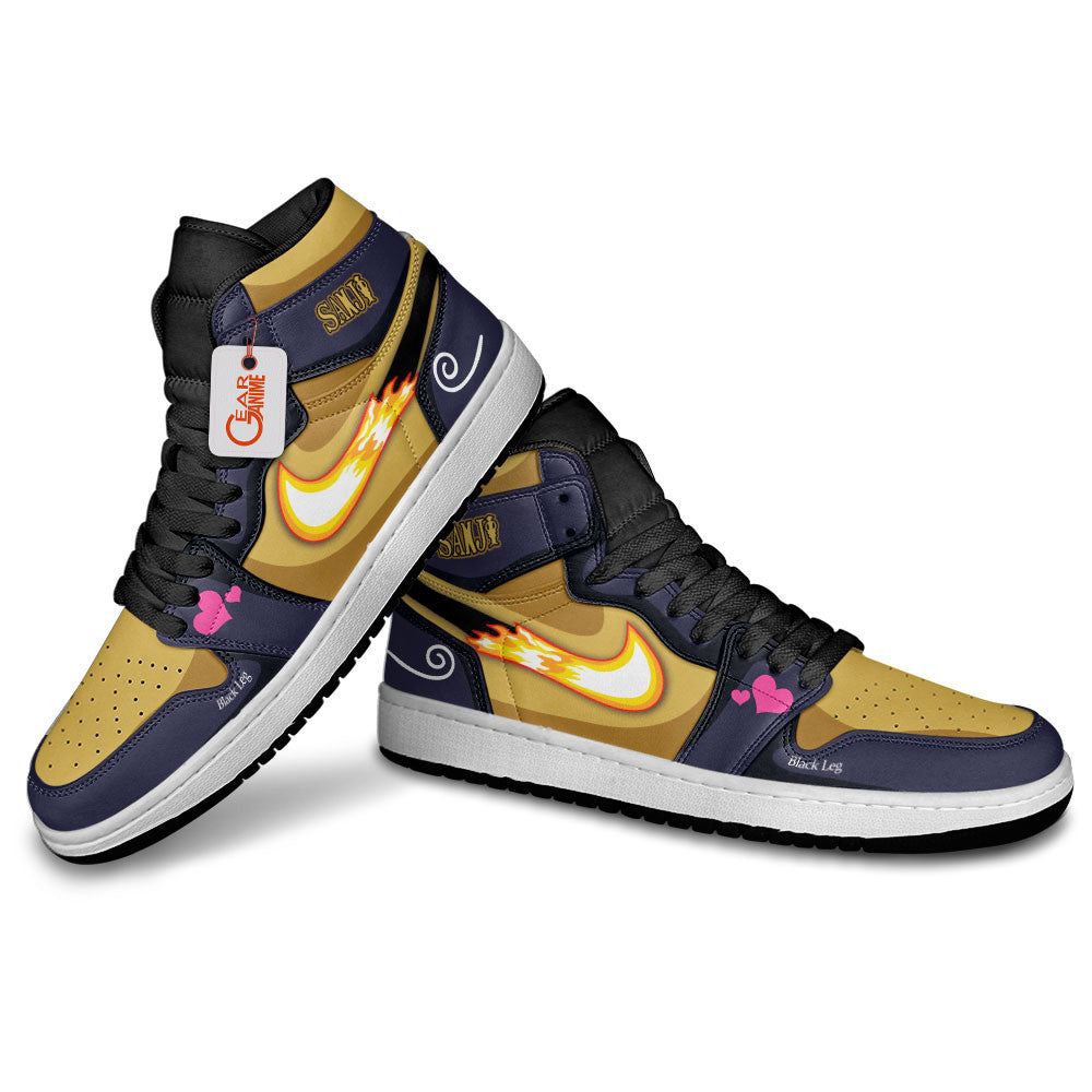 Vinsmoke Sanji Custom High-Top Sneakers - Personalized Name