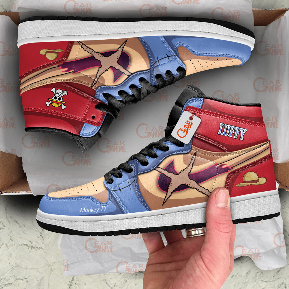 Monkey D. Luffy Custom High-Top Sneakers Name