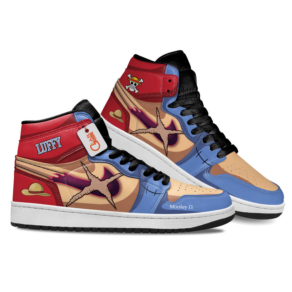Monkey D. Luffy Custom High-Top Sneakers Name