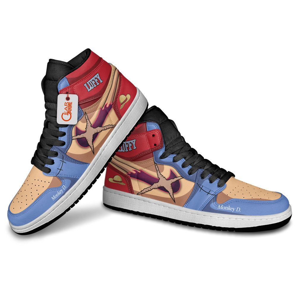 Monkey D. Luffy Custom High-Top Sneakers Name