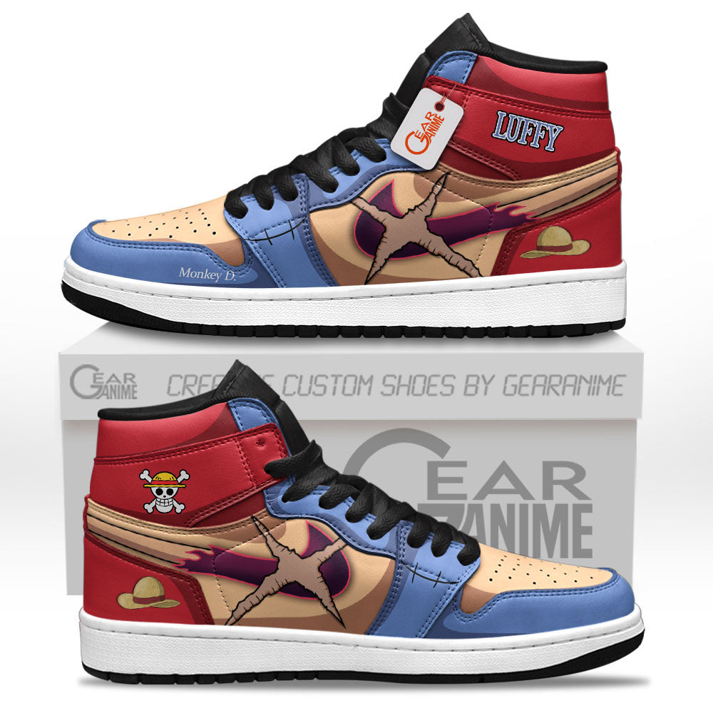 Monkey D. Luffy Custom High-Top Sneakers Name