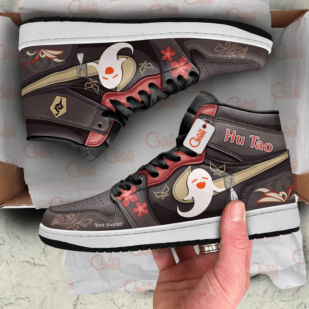 Hu Tao Ghost High-Top Sneakers Custom Genshin Impact Shoes