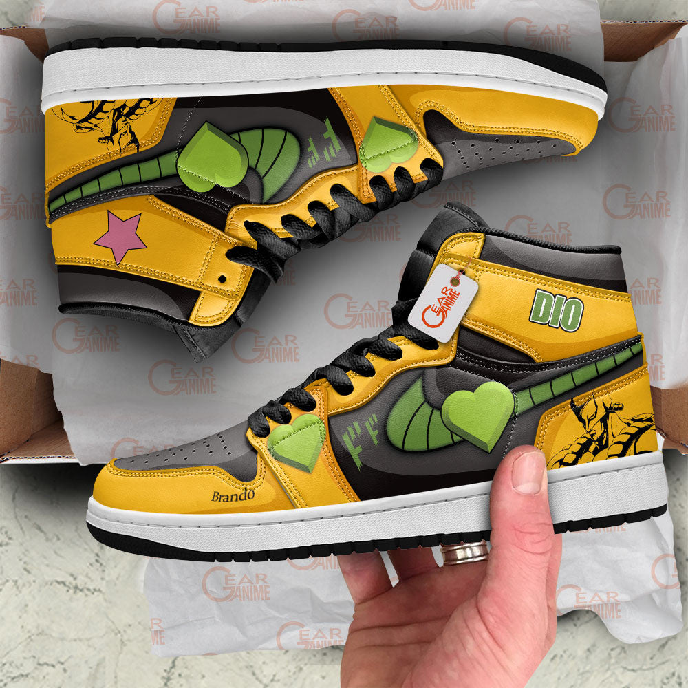 Dio Brando Personalized High-Top Sneakers The World Stand
