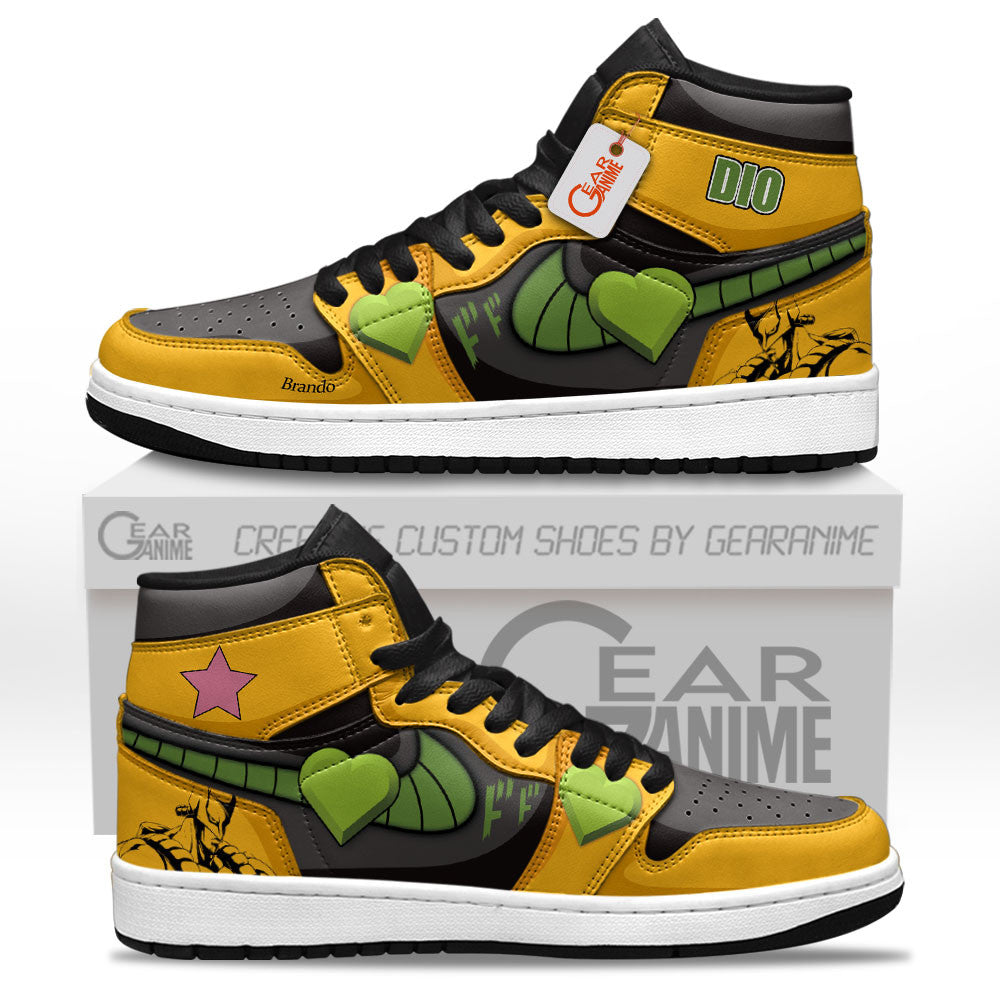 Dio Brando Personalized High-Top Sneakers The World Stand