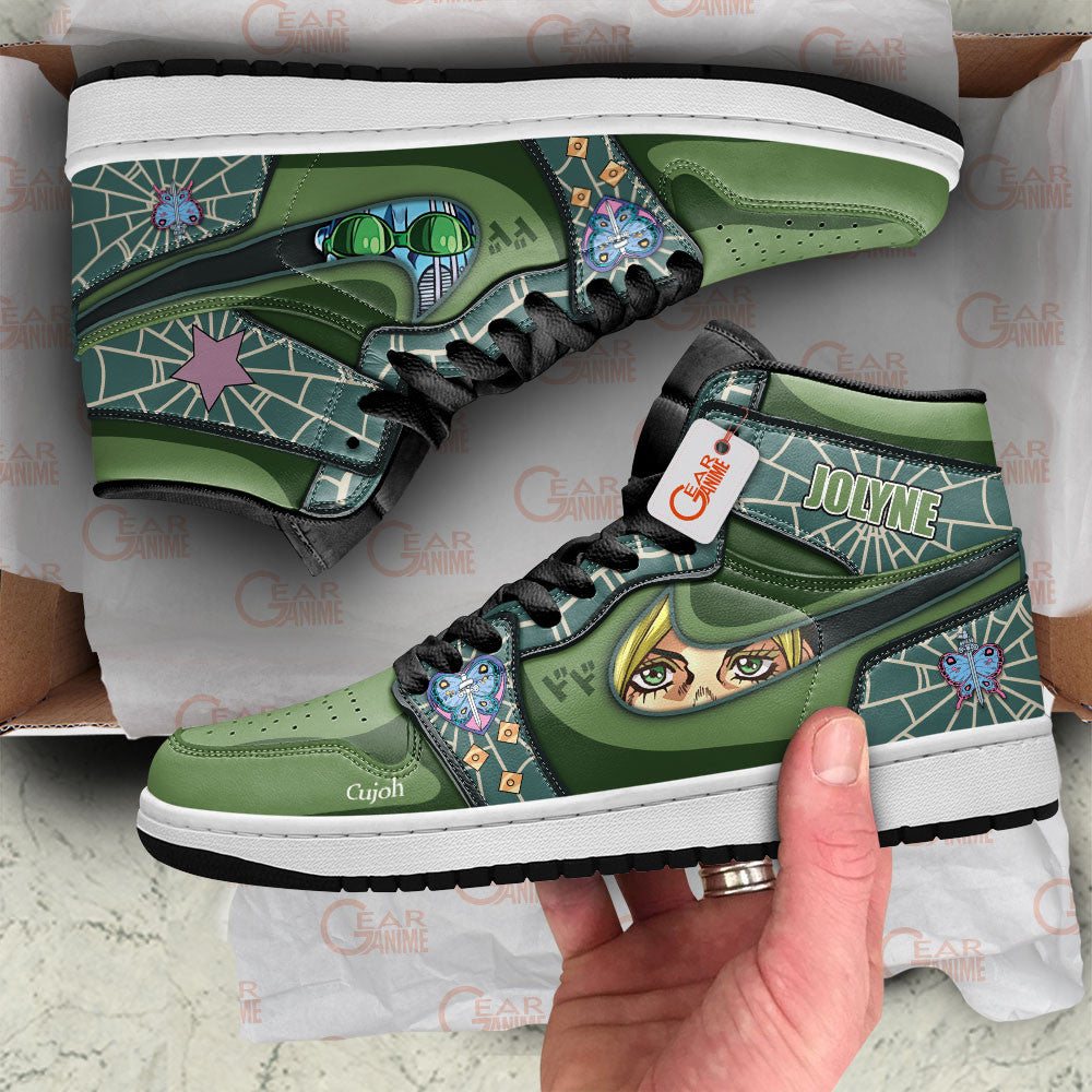 Jolyne Cujoh Custom High-Top Sneakers - Personalized Name