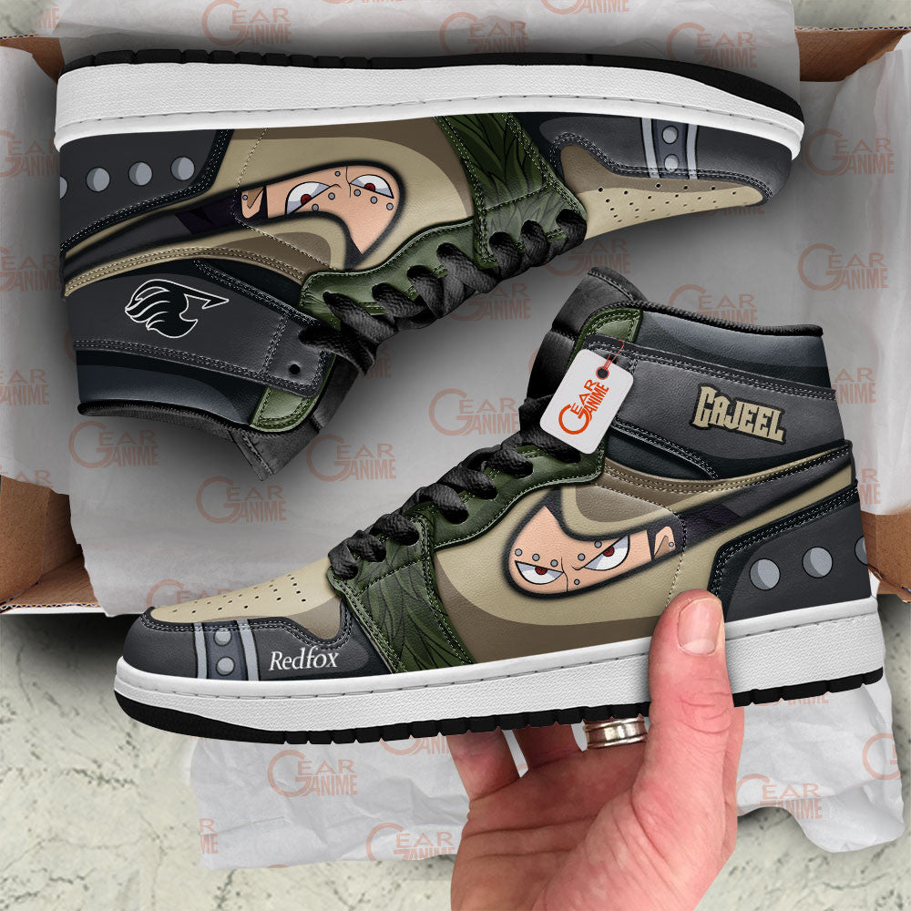 Gajeel Redfox Custom High-Top Sneakers - Personalized Name