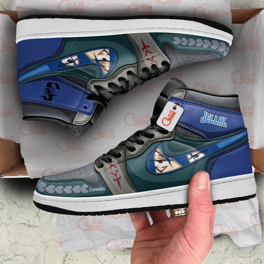Jellal Fernandes Custom High-Top Sneakers - Personalized Name