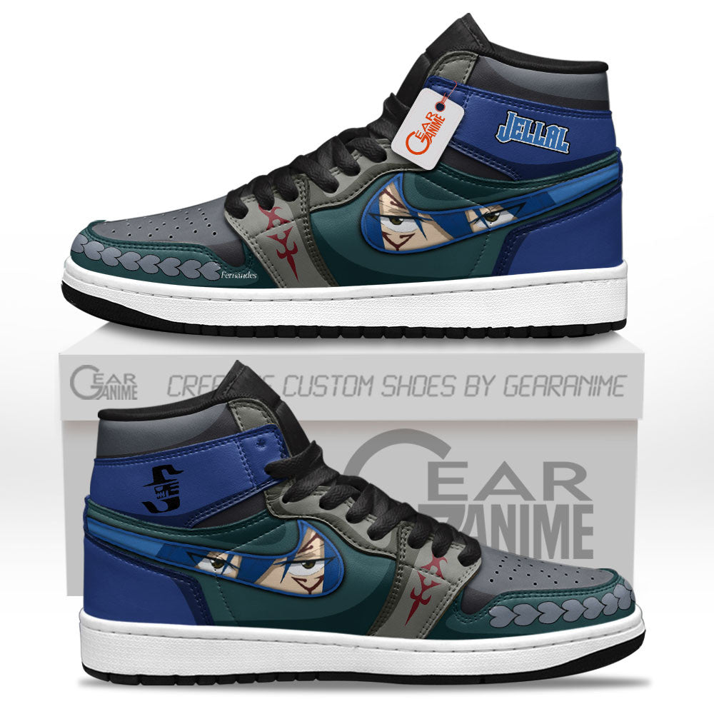 Jellal Fernandes Custom High-Top Sneakers - Personalized Name