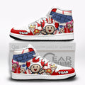 Toad High-Top Sneakers Custom Super Mario Custom Shoes