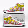 Princess Peach High-Top Sneakers Custom Super Mario Custom Shoes
