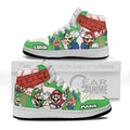 Mario and Luigi Kids High-Top Sneakers Custom Custom