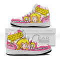 Princess Peach Kids High-Top Sneakers Custom Custom