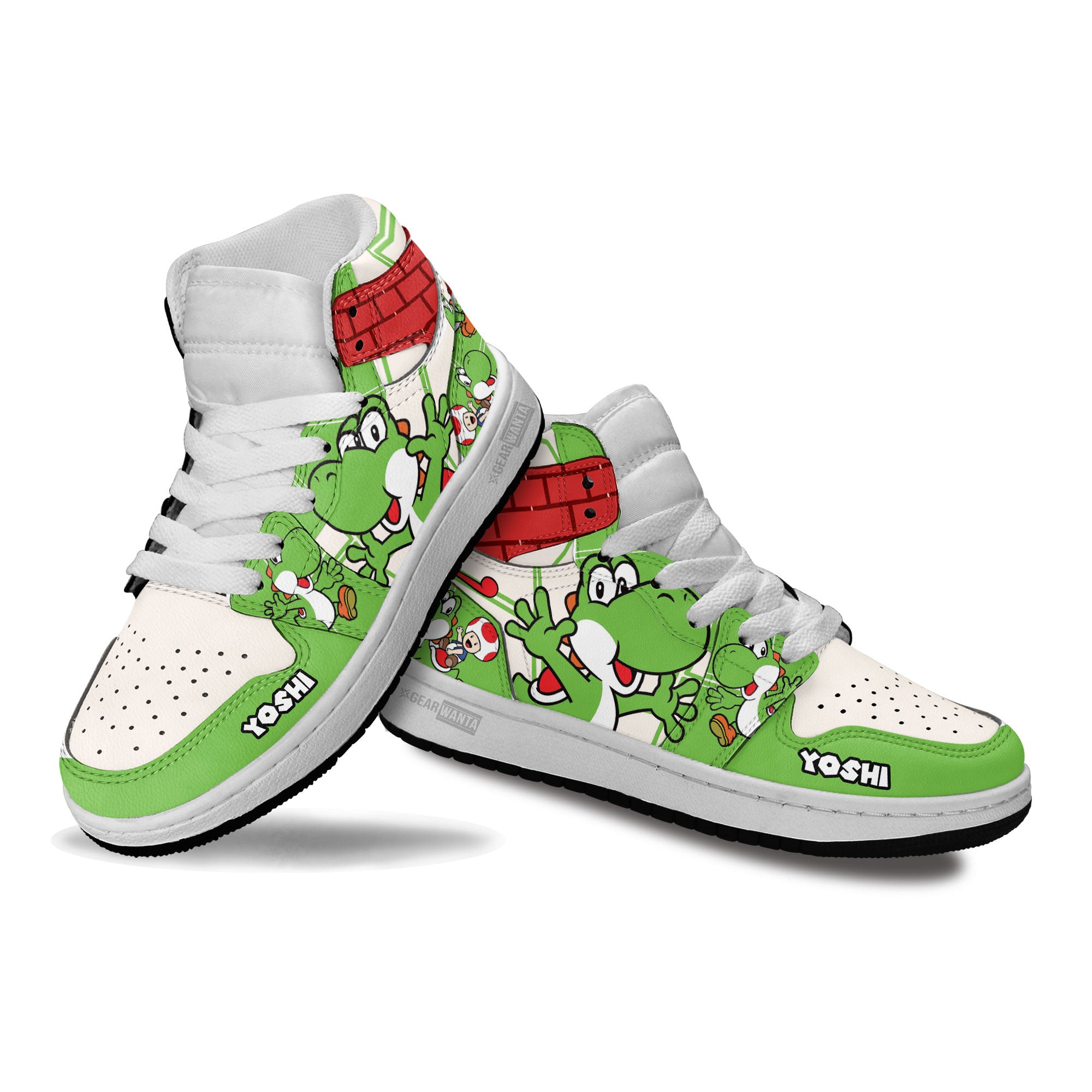Yoshi Kids High-Top Sneakers Custom Custom
