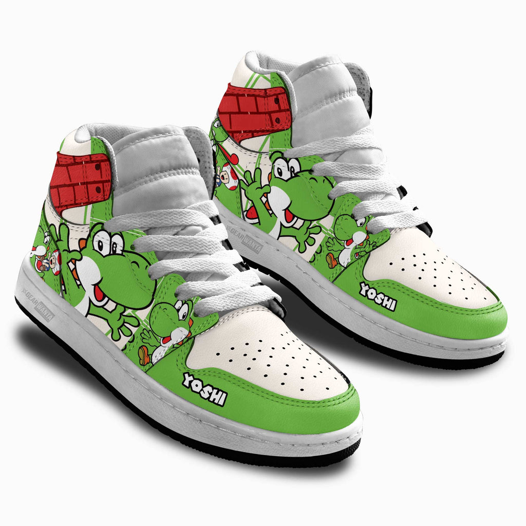 Yoshi Kids High-Top Sneakers Custom Custom