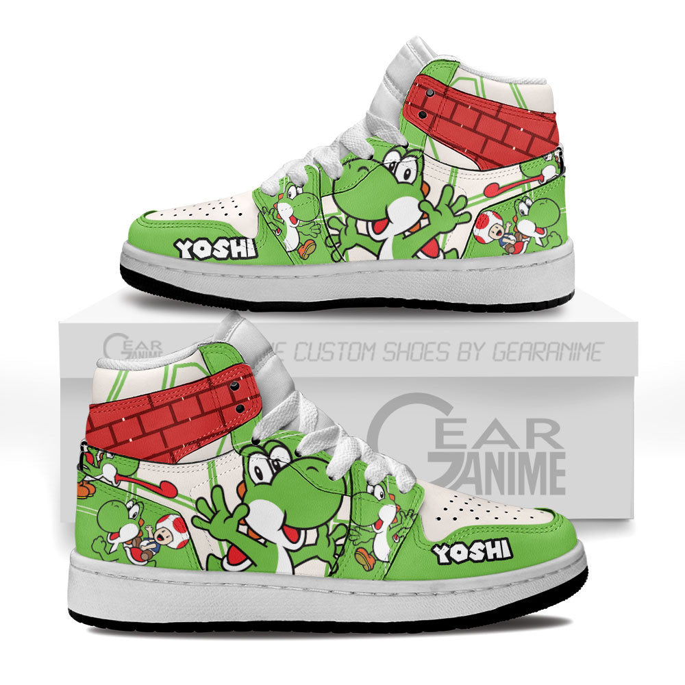 Yoshi Kids High-Top Sneakers Custom Custom
