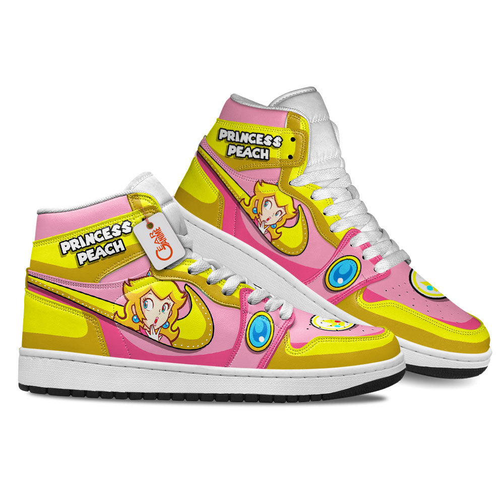 Princess Peach High-Top Sneakers Custom