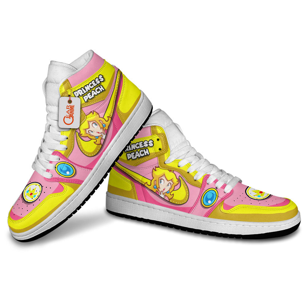Princess Peach High-Top Sneakers Custom