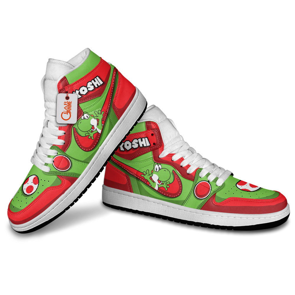 Yoshi High-Top Sneakers Custom Super Mario