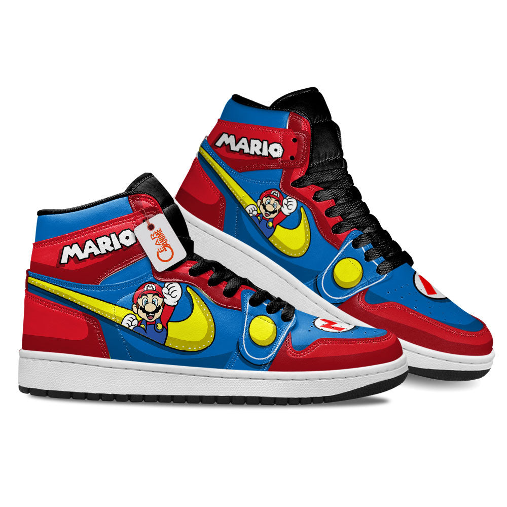 Super Mario Power-Ups High-Top Sneakers Custom Custom Name