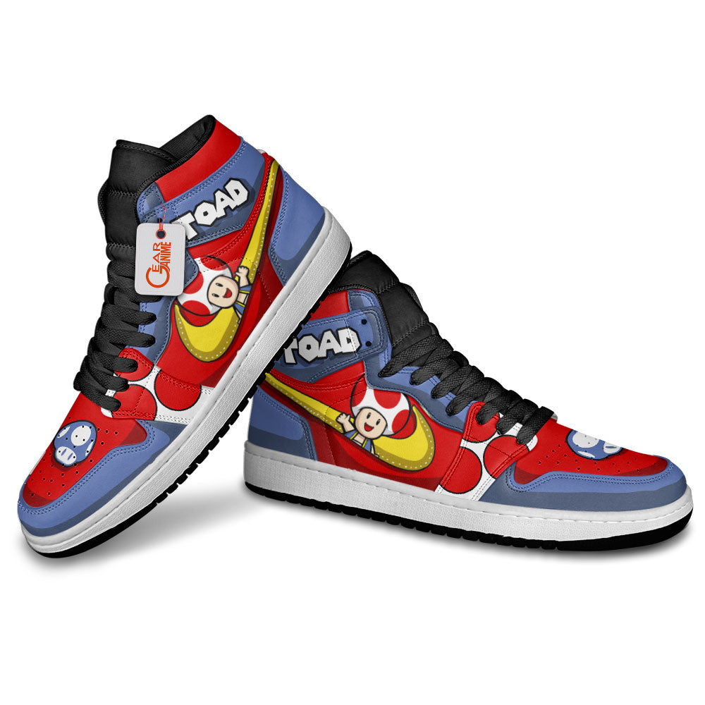 Toad High-Top Sneakers Custom Super Mario