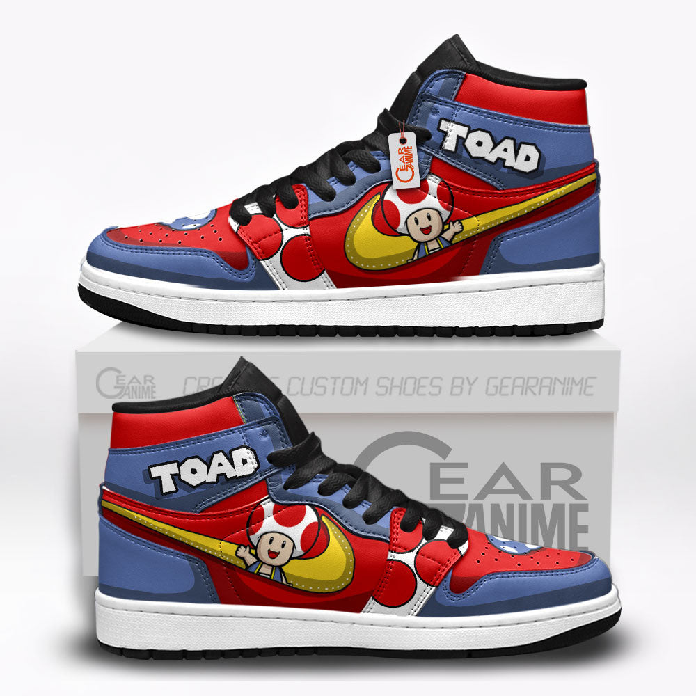 Toad High-Top Sneakers Custom Super Mario