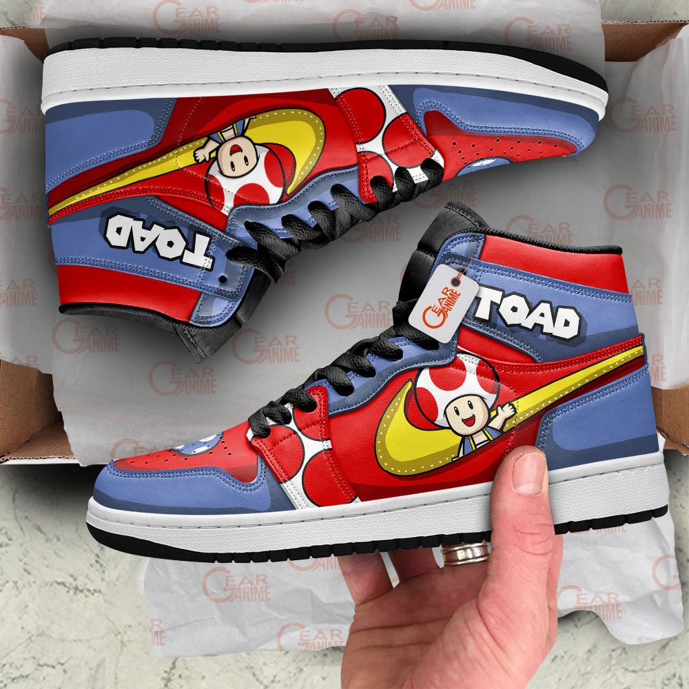 Toad High-Top Sneakers Custom Super Mario