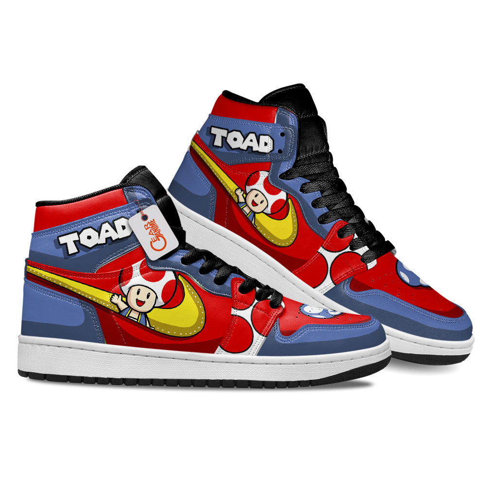 Toad High-Top Sneakers Custom Super Mario
