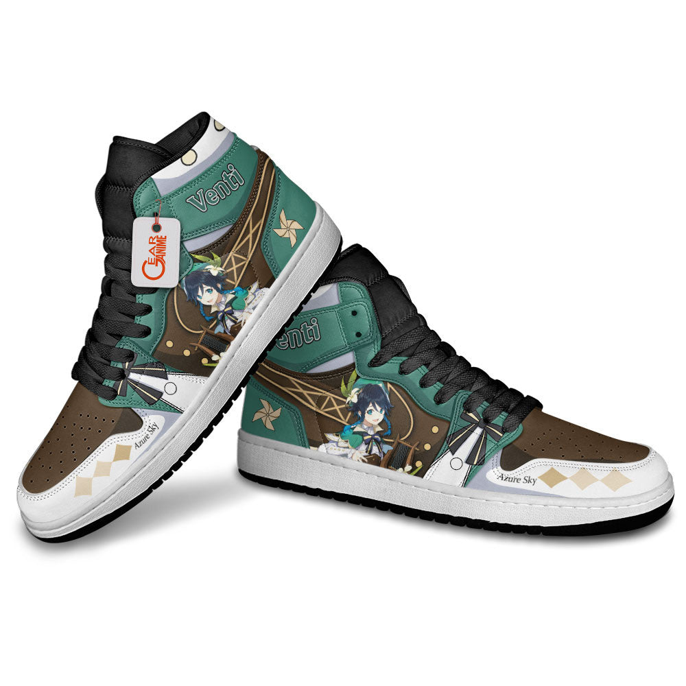Venti Genshin Impact Custom Gaming Custom High-Top Sneakers - Personalized Name