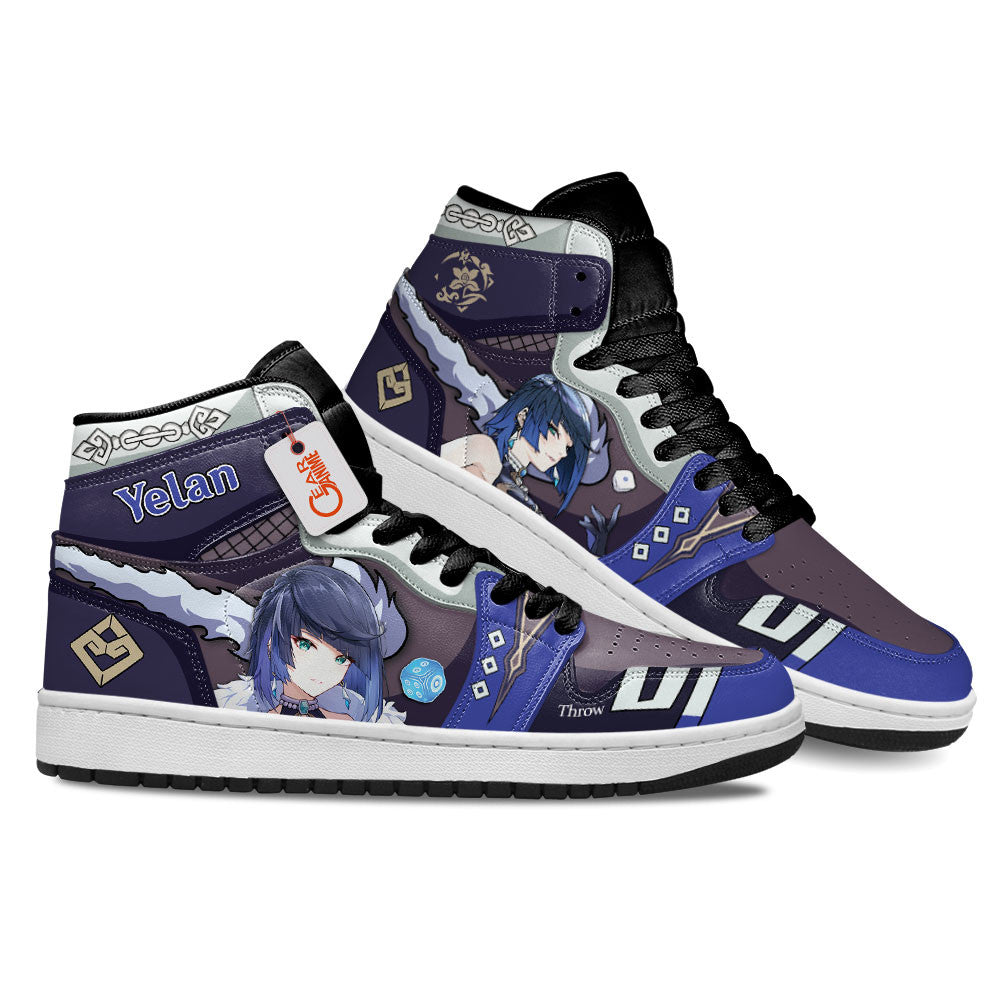 Yelan Custom Genshin Impact High-Top Sneakers Custom