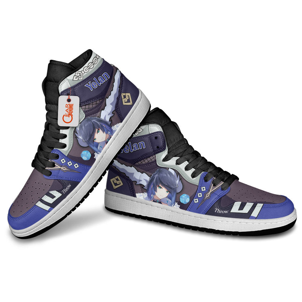 Yelan Custom Genshin Impact High-Top Sneakers Custom